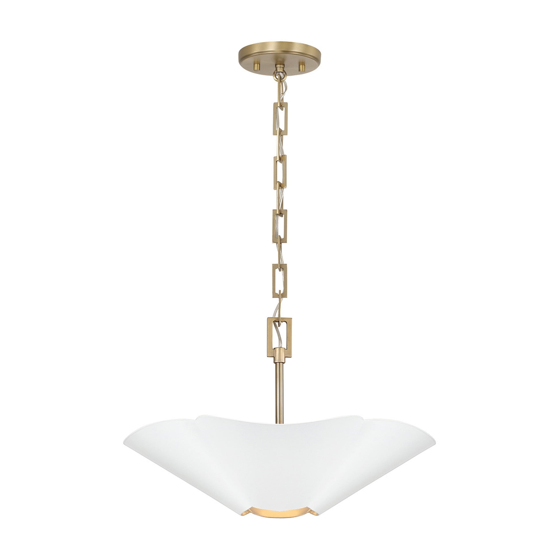 Capital Maeve Small Dual Mount in Matte Brass and White