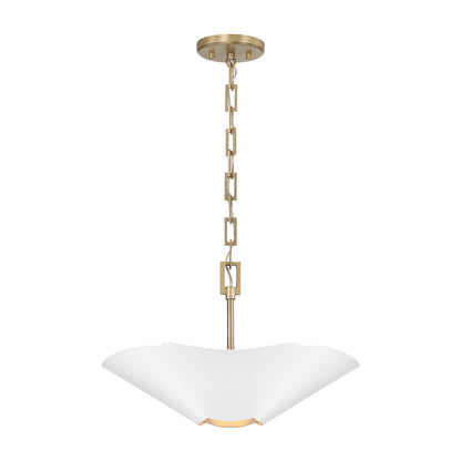 Capital Maeve Small Dual Mount in Matte Brass and White