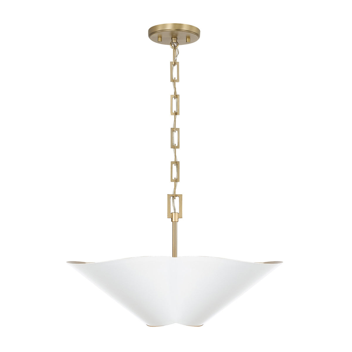 Capital Maeve Medium Dual Mount in Matte Brass and White