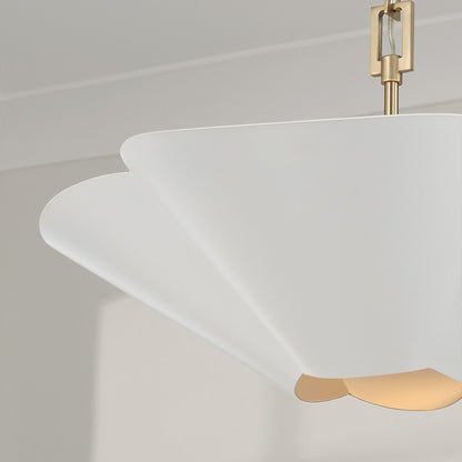 Capital Maeve Medium Dual Mount in Matte Brass and White