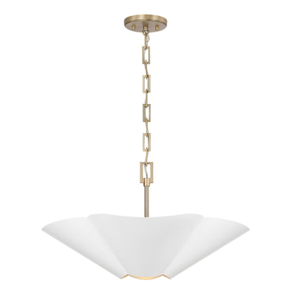 Capital Maeve Medium Dual Mount in Matte Brass and White