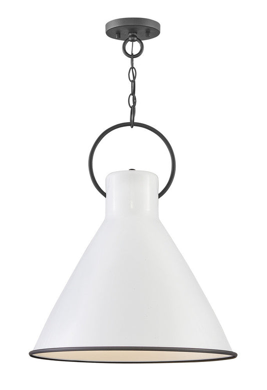 Hinkley Winnie Down Pendant Steel, White, Polished White