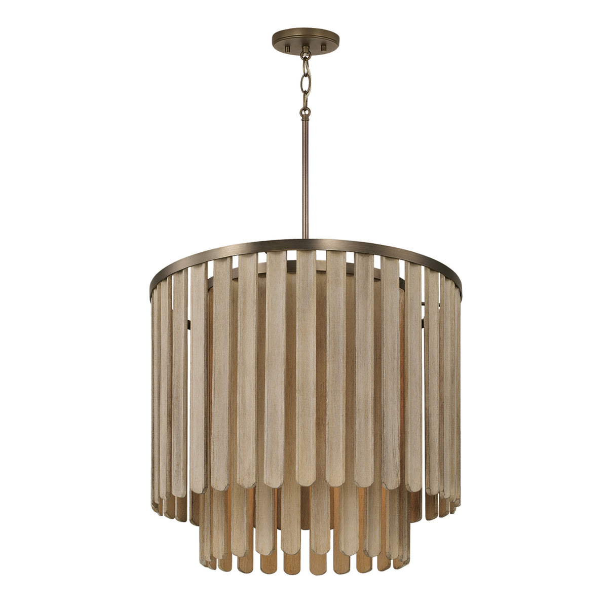 Capital Jada Medium Pendant in Dark Brass