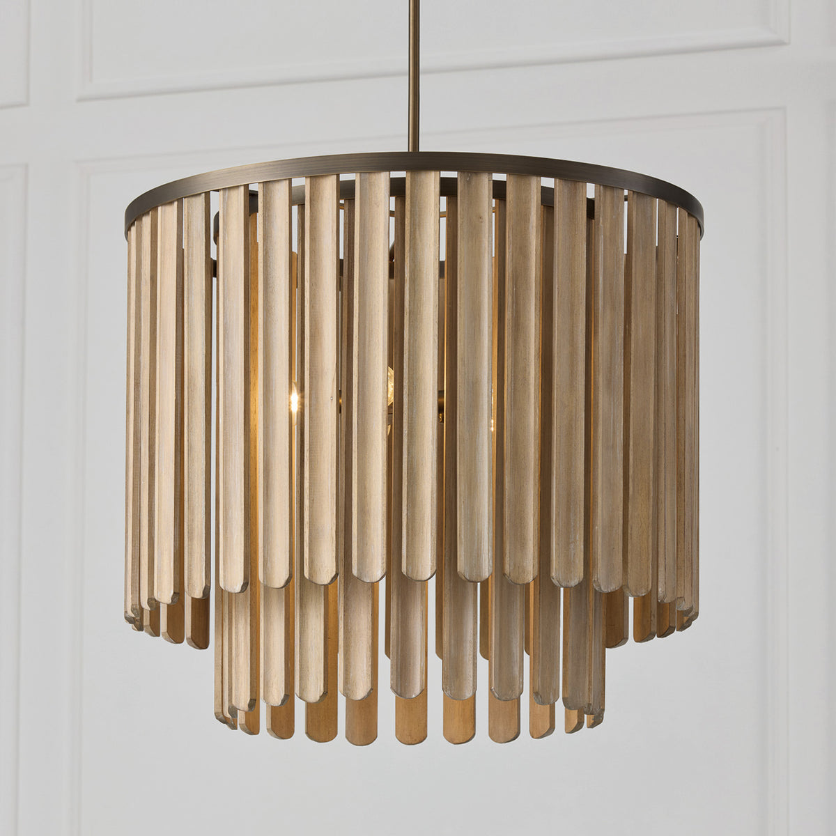 Capital Jada Medium Pendant in Dark Brass