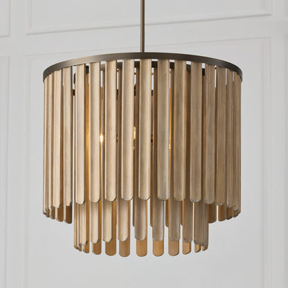 Capital Jada Medium Pendant in Dark Brass