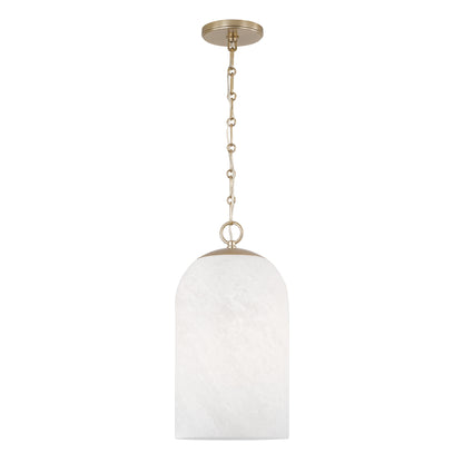 Capital Cleo Capsule Pendant in Matte Brass