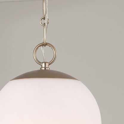 Capital Cleo Capsule Pendant in Matte Brass