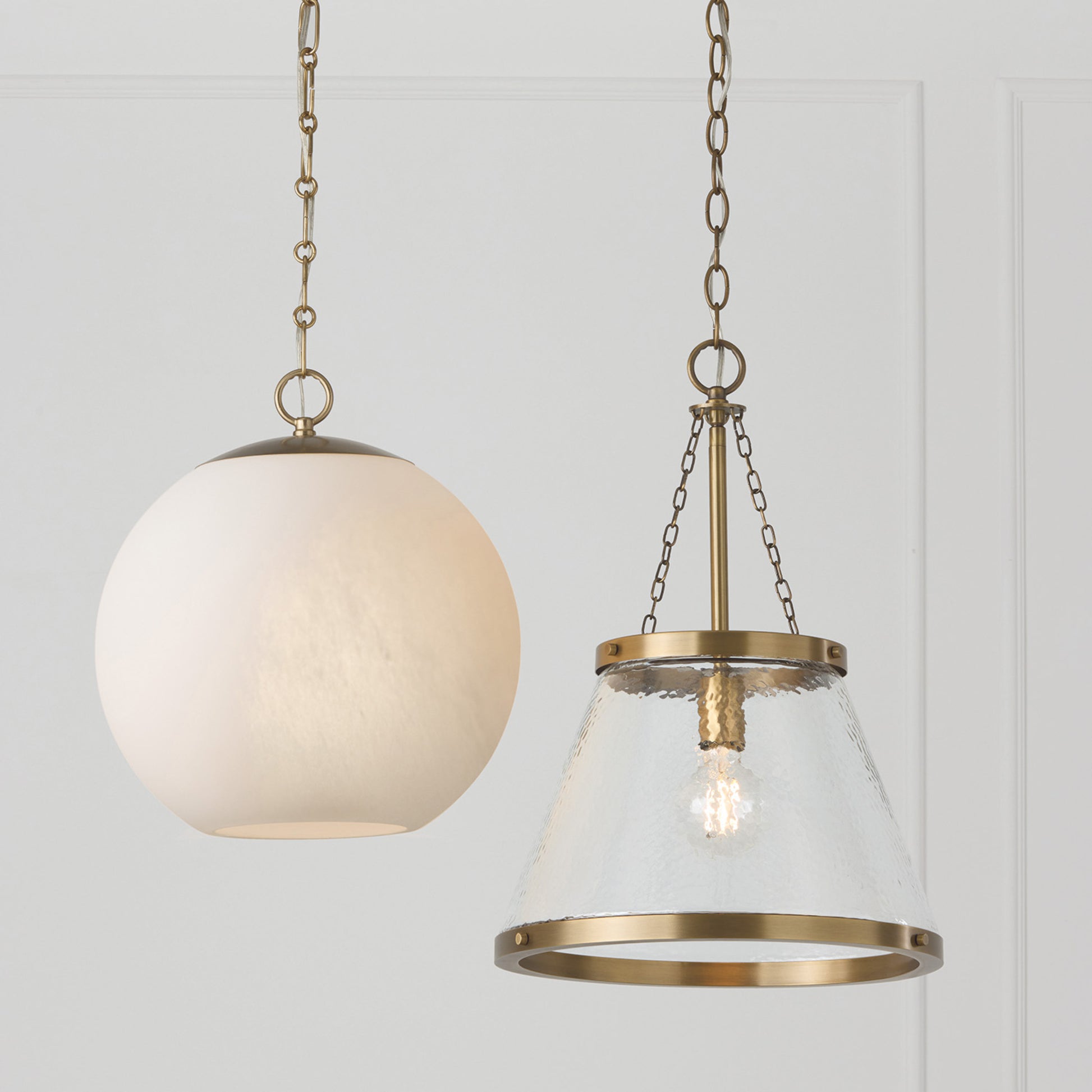 Capital Cleo Globe Pendant in Matte Brass