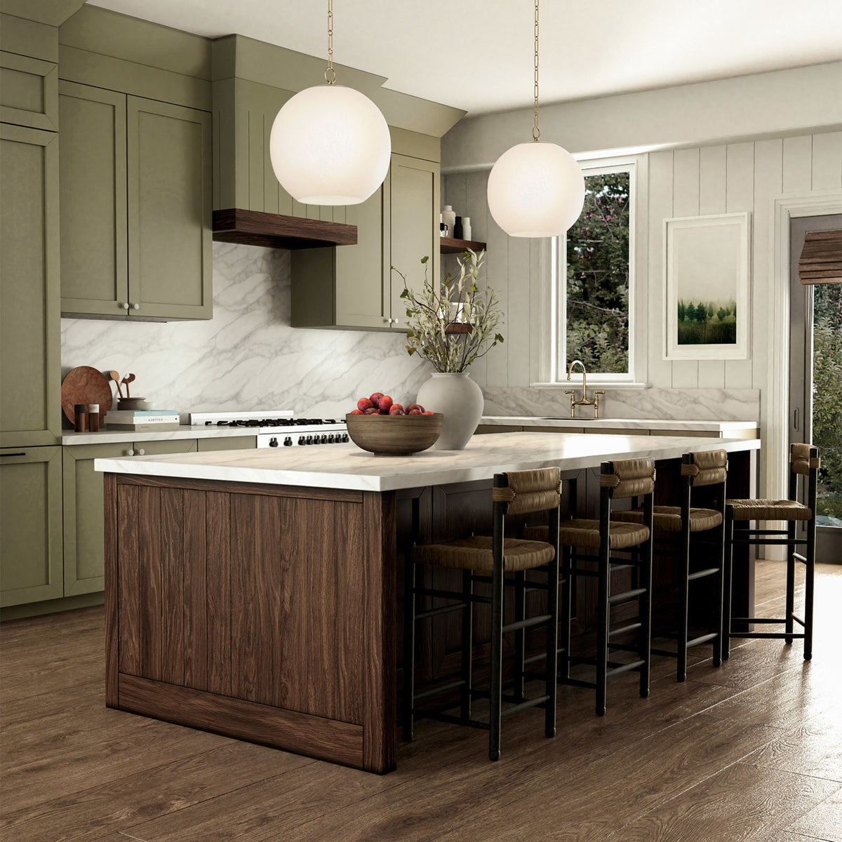 Capital Cleo Globe Pendant in Matte Brass