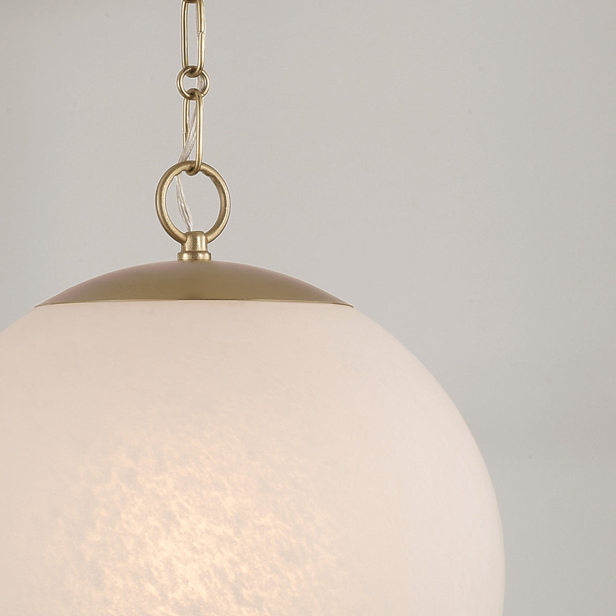 Capital Cleo Globe Pendant in Matte Brass
