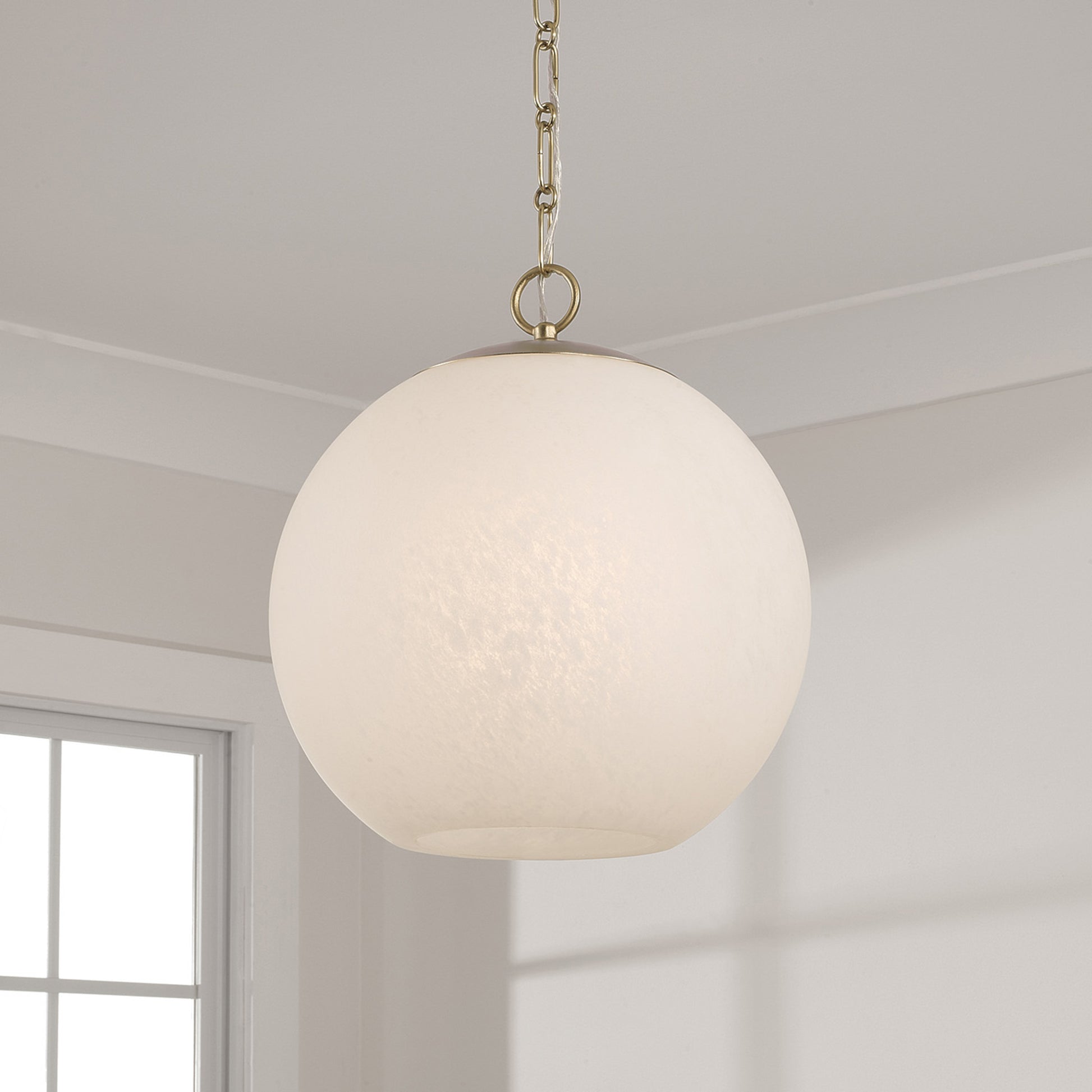 Capital Cleo Globe Pendant in Matte Brass