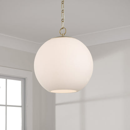 Capital Cleo Globe Pendant in Matte Brass