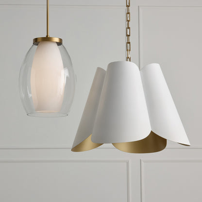 Capital Joss Pendant in Aged Brass