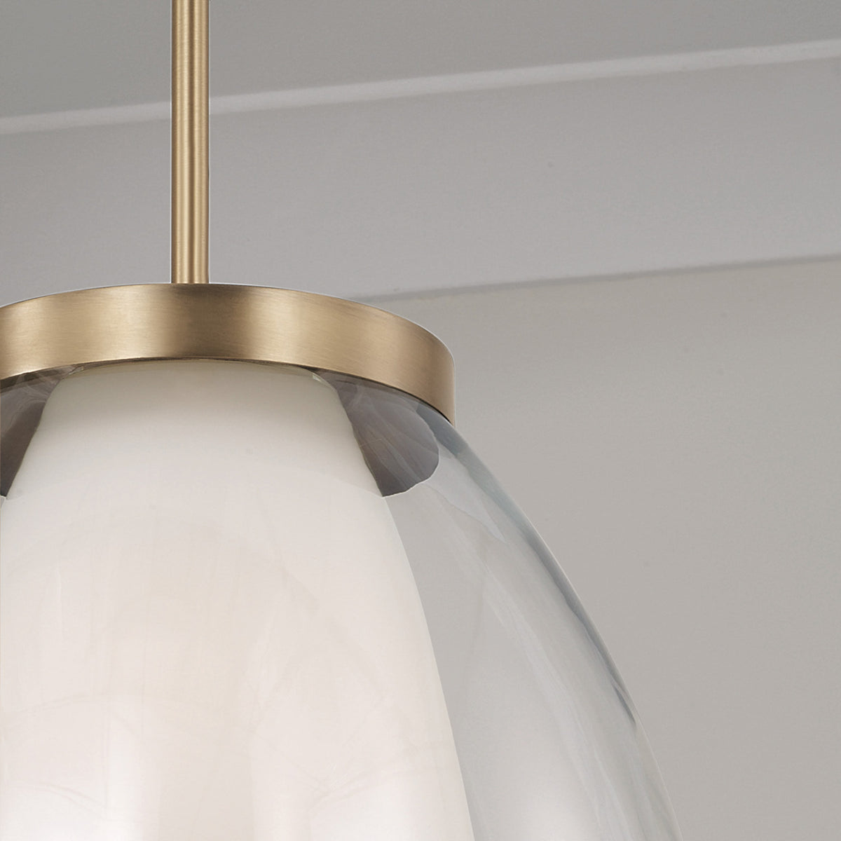Capital Joss Pendant in Aged Brass