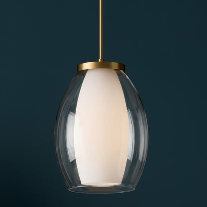 Capital Joss Pendant in Aged Brass