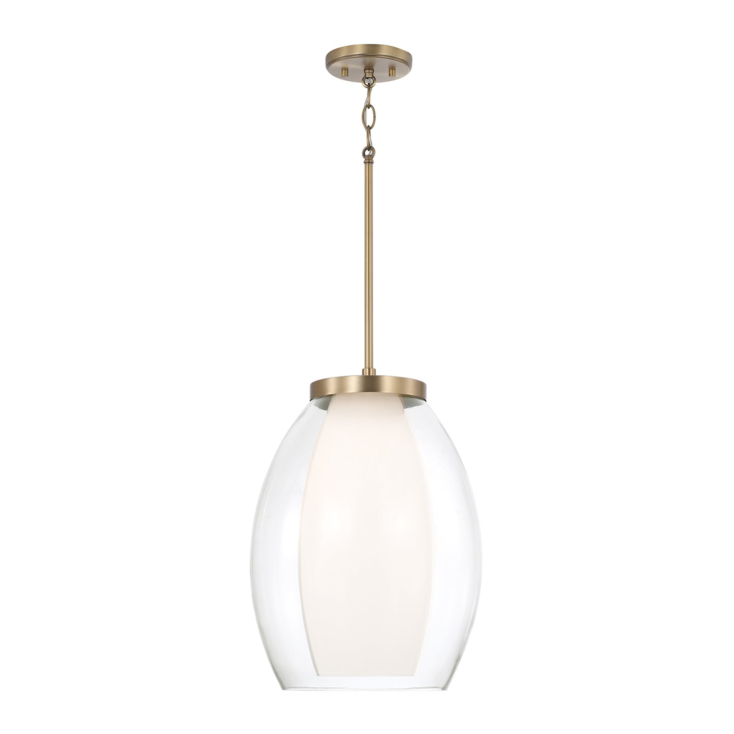 Capital Joss Pendant in Aged Brass