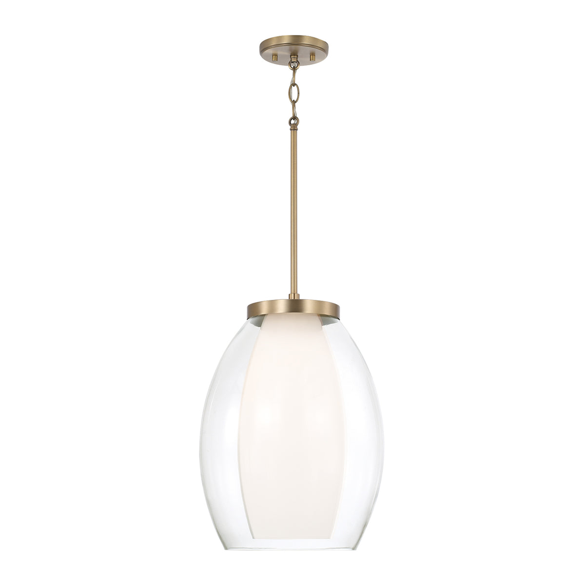 Capital Joss Pendant in Aged Brass
