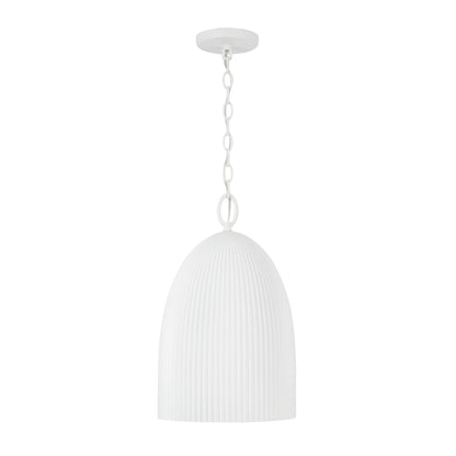 Capital Mallory Pendant in Ceramic White