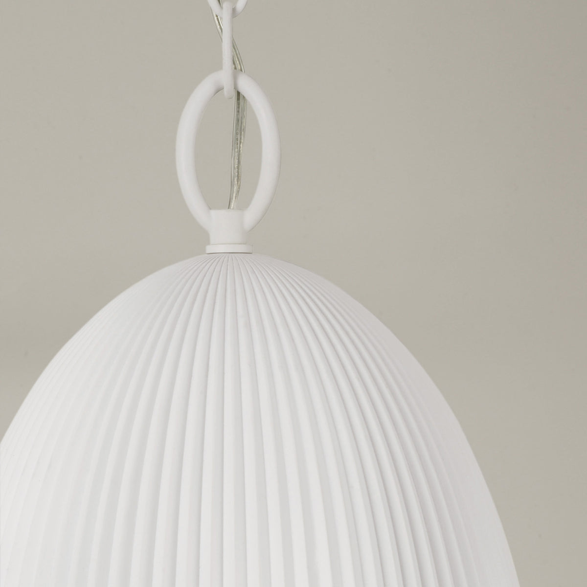 Capital Mallory Pendant in Ceramic White