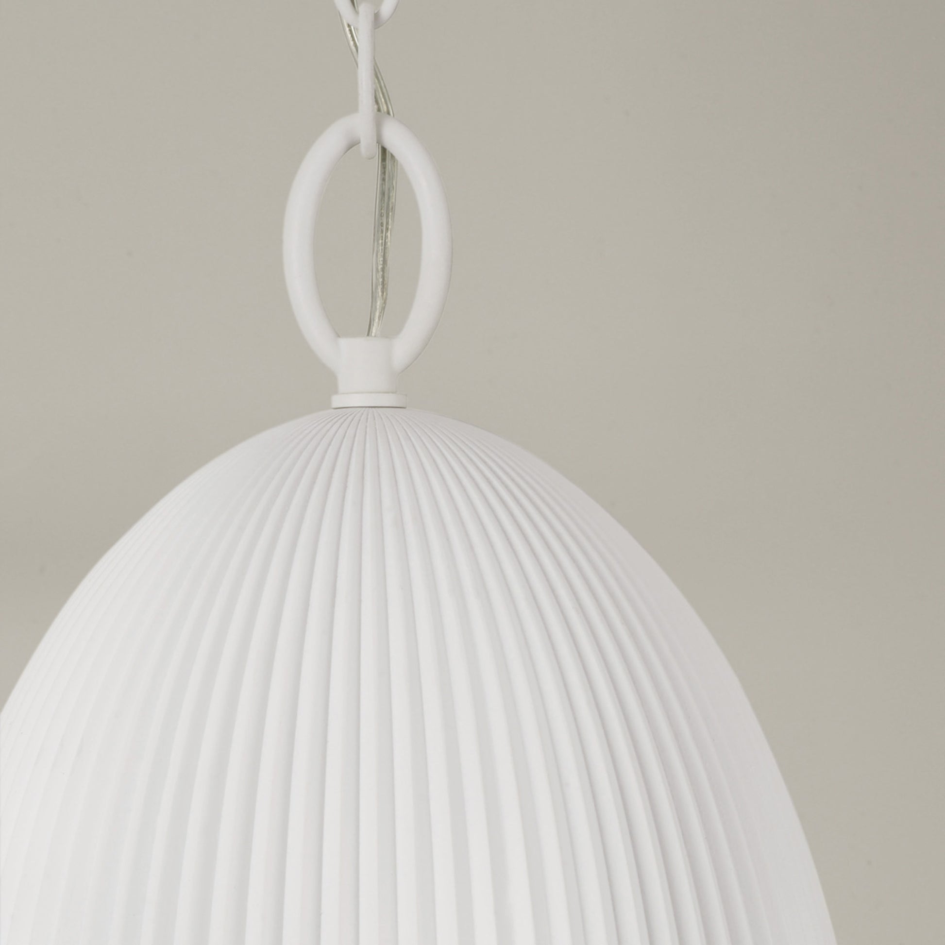Capital Mallory Pendant in Ceramic White
