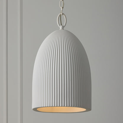 Capital Mallory Pendant in Ceramic White