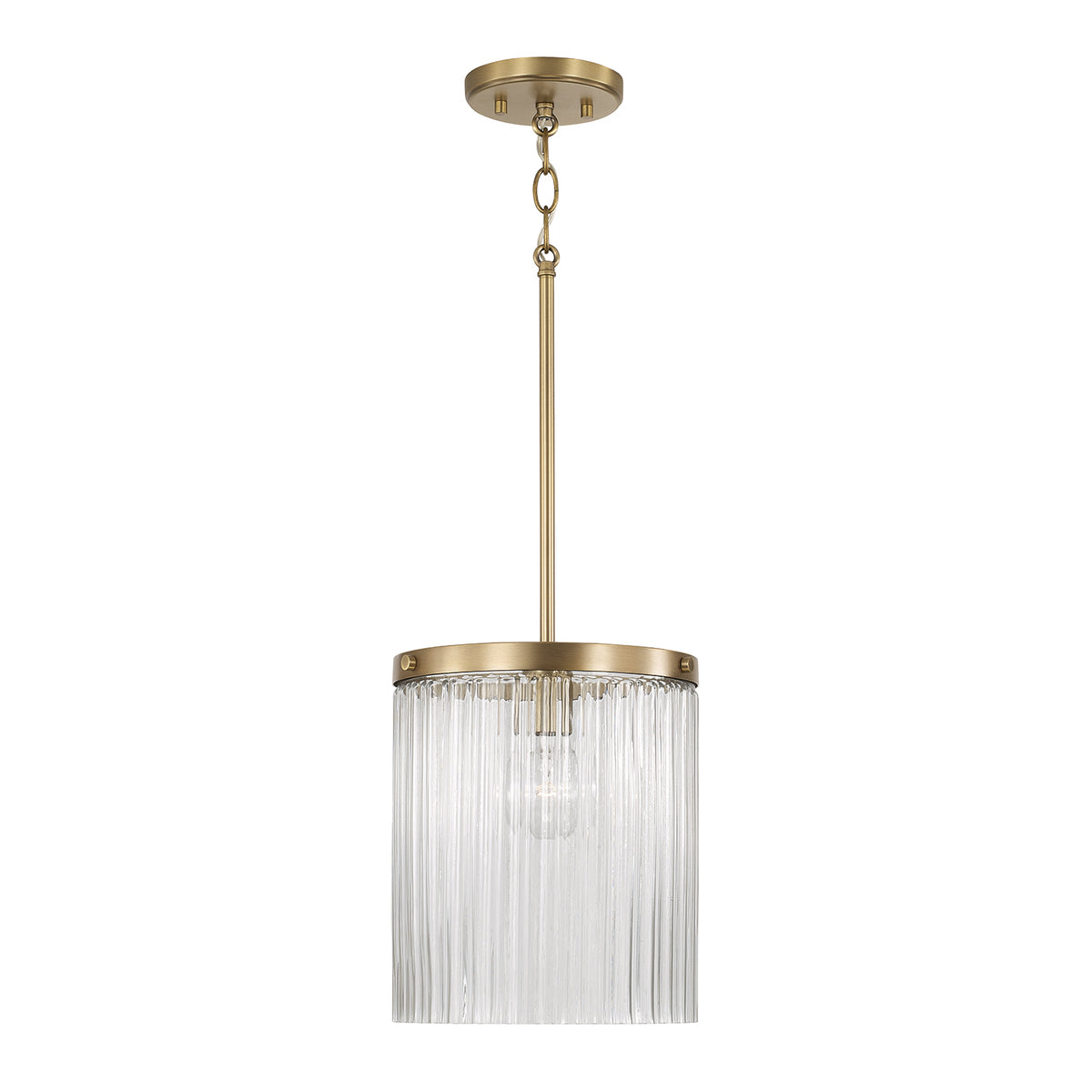 Capital Vaughn Pendant - Aged Brass