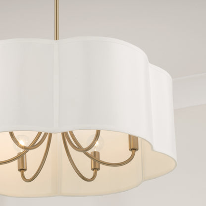 Capital Sabine Pendant in Matte Brass