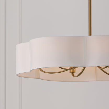 Capital Sabine Pendant in Matte Brass