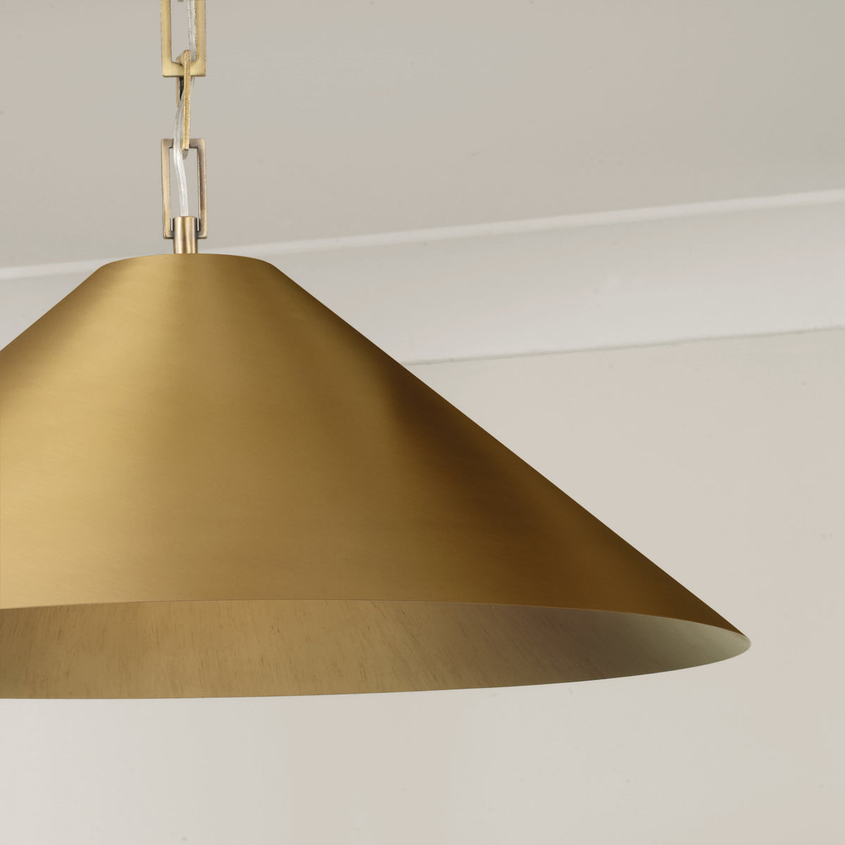 Capital Avery Medium Pendant in Aged Brass