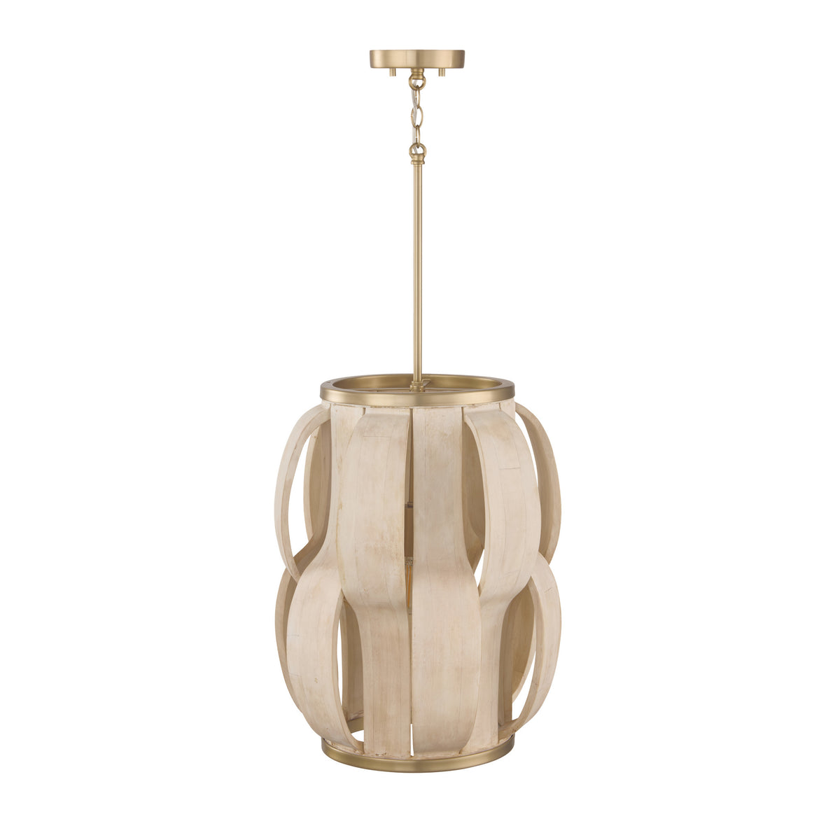 Capital Willa Medium Pendant in Matte Brass