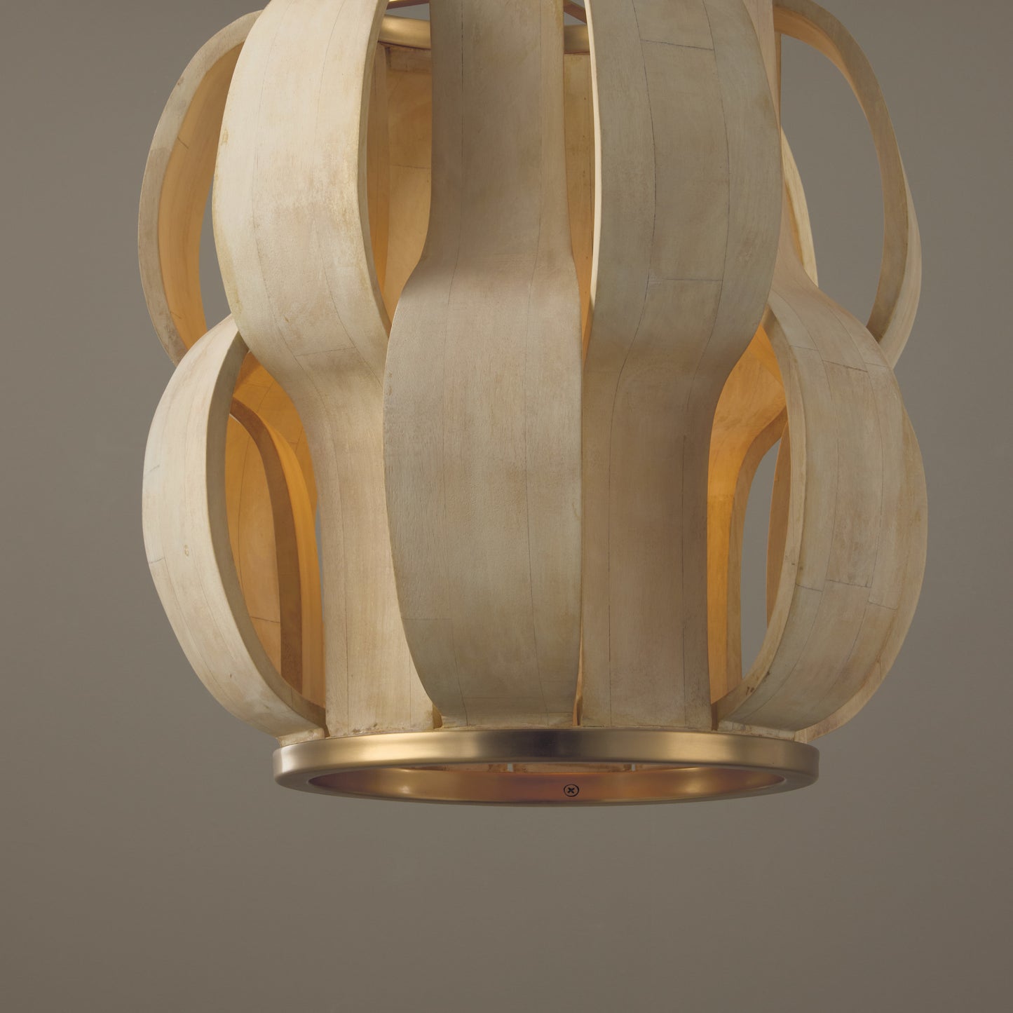 Capital Willa Medium Pendant in Matte Brass