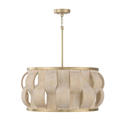 Capital Willa Large Pendant in Matte Brass