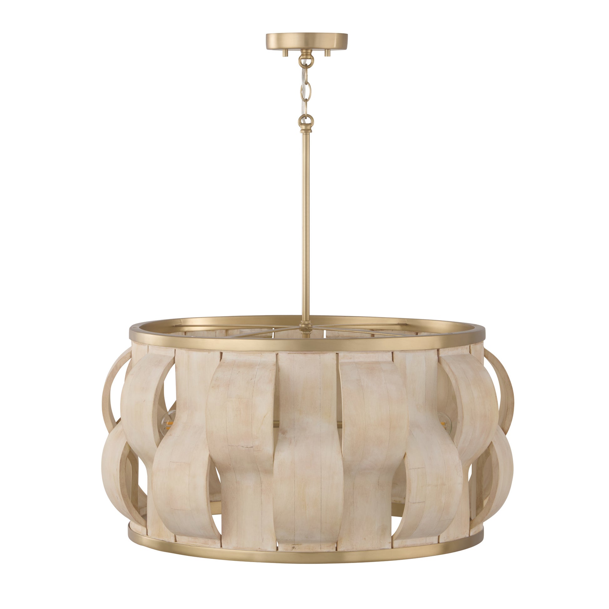 Capital Willa Large Pendant in Matte Brass