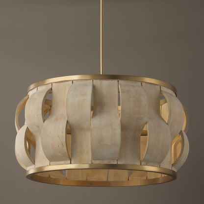 Capital Willa Large Pendant in Matte Brass
