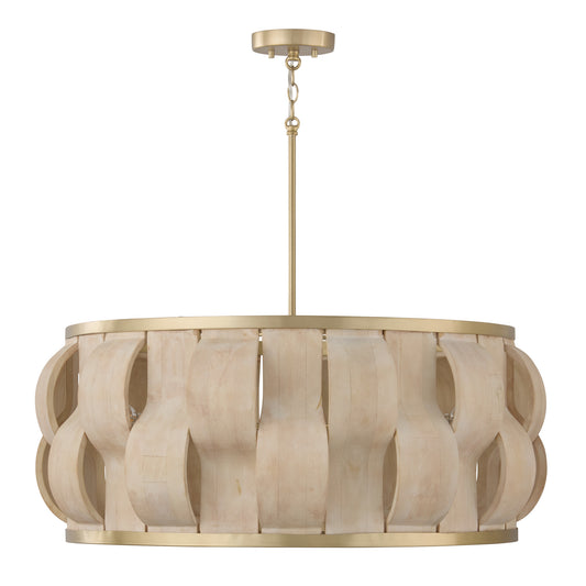 Capital Willa Grand Pendant in Matte Brass