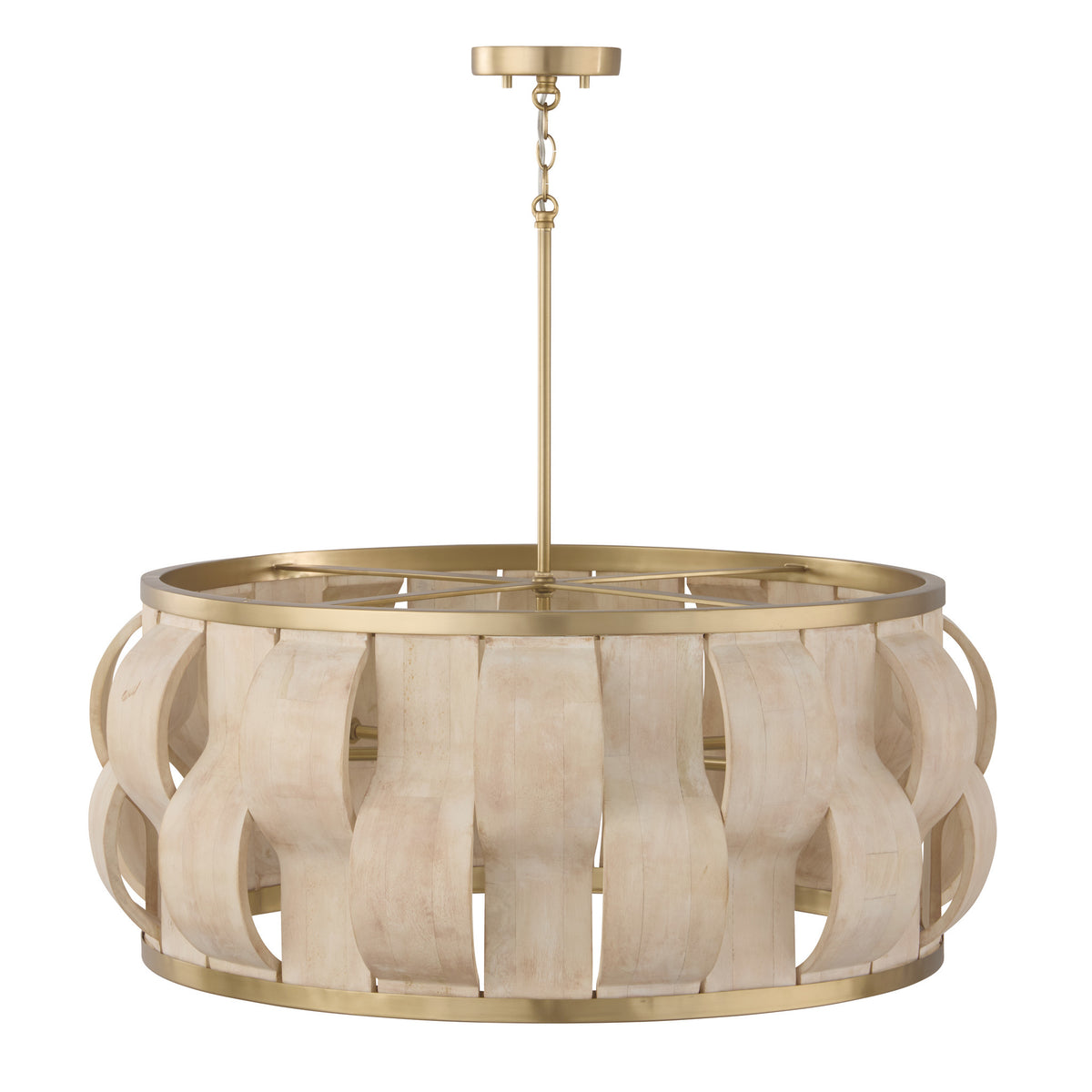 Capital Willa Grand Pendant in Matte Brass