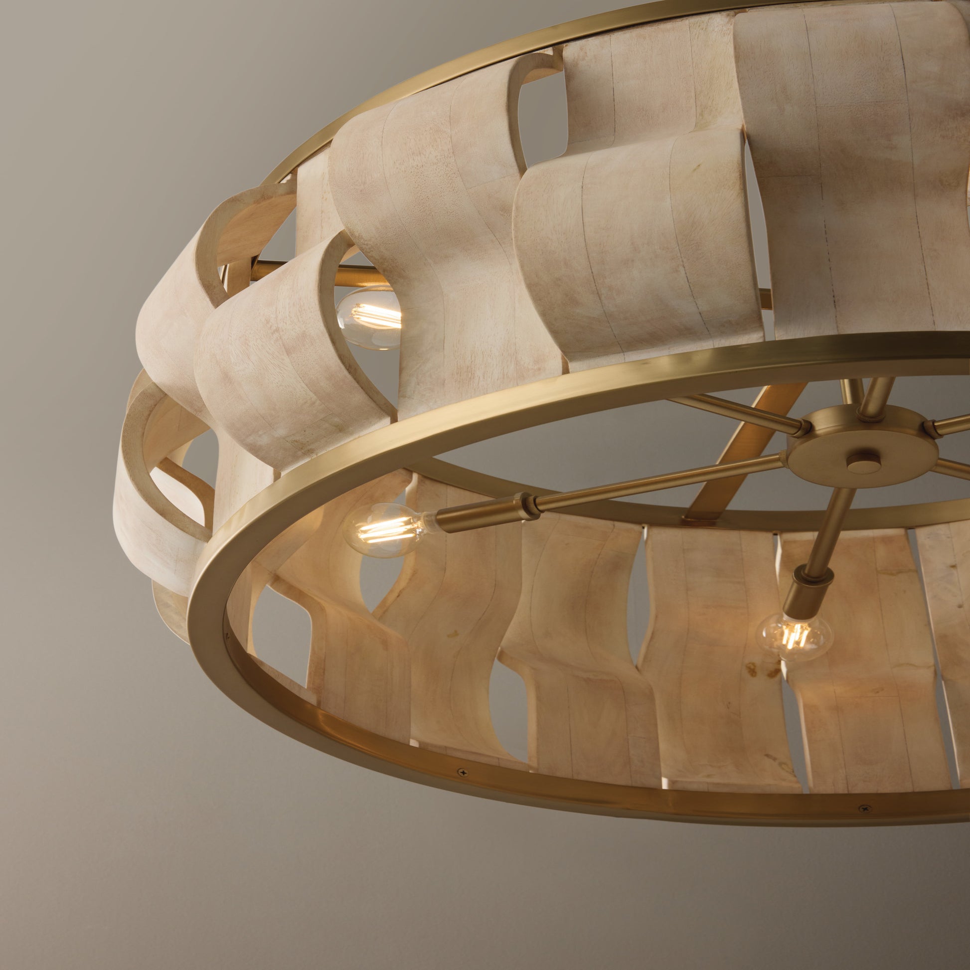 Capital Willa Grand Pendant in Matte Brass