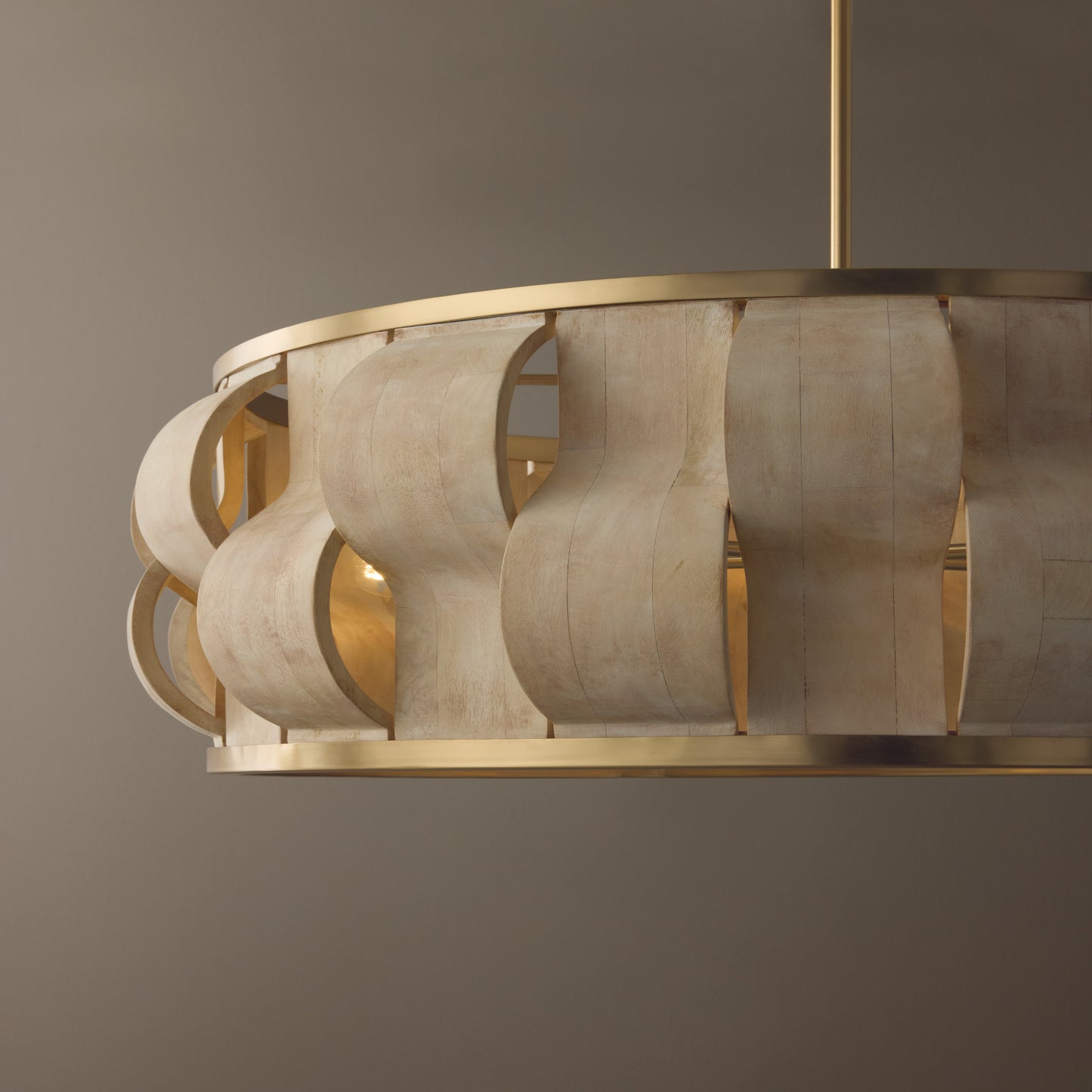 Capital Willa Grand Pendant in Matte Brass