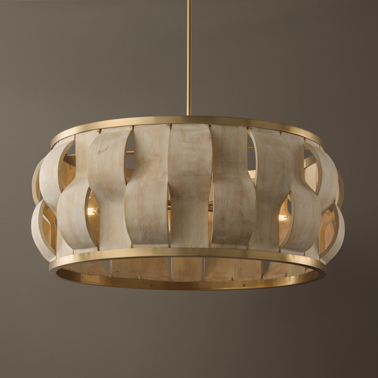 Capital Willa Grand Pendant in Matte Brass