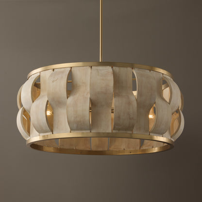 Capital Willa Grand Pendant in Matte Brass