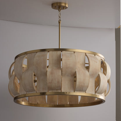Capital Willa Grand Pendant in Matte Brass