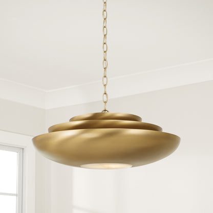 Capital Gia Medium Pendant in Aged Brass