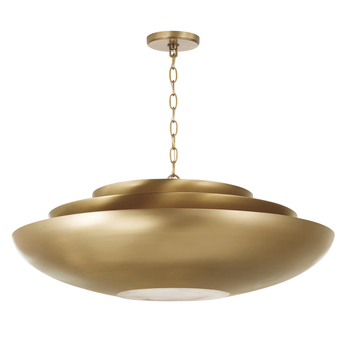Capital Gia Large Pendant in Aged Brass