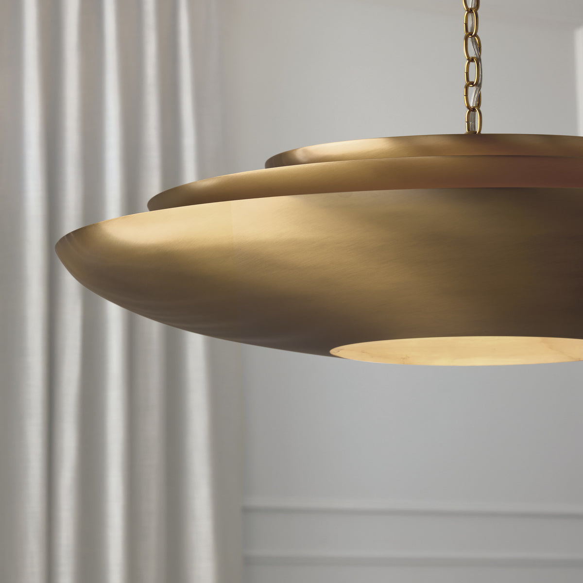 Capital Gia Large Pendant in Aged Brass
