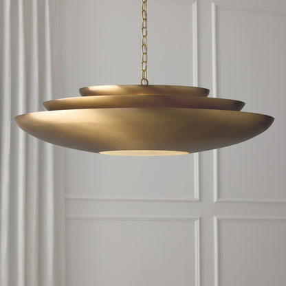 Capital Gia Large Pendant in Aged Brass