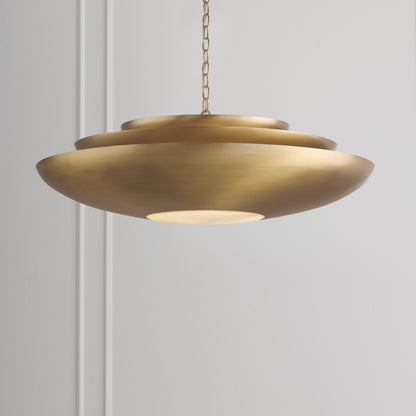 Capital Gia Large Pendant in Aged Brass
