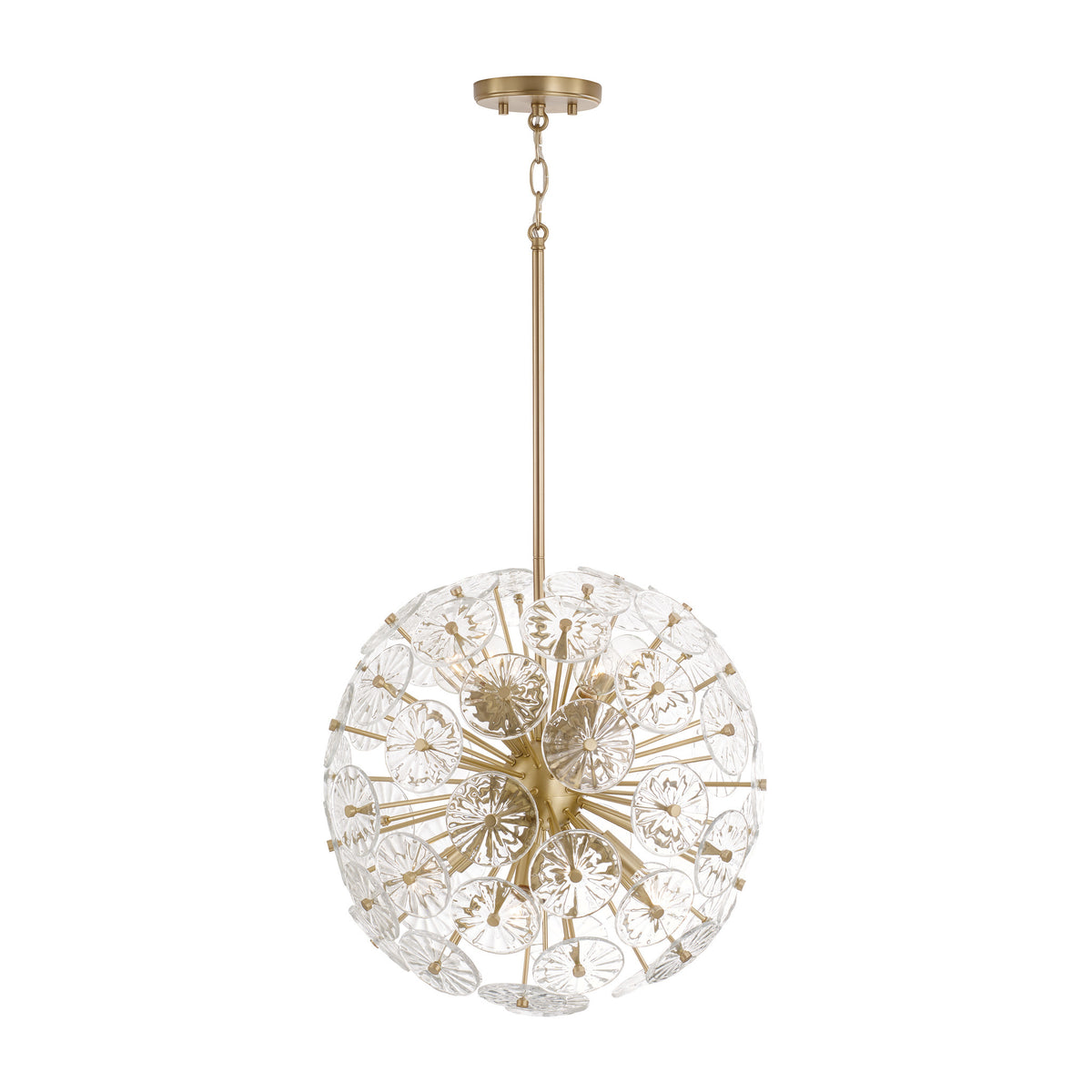 Capital Emelie Pendant in Matte Brass