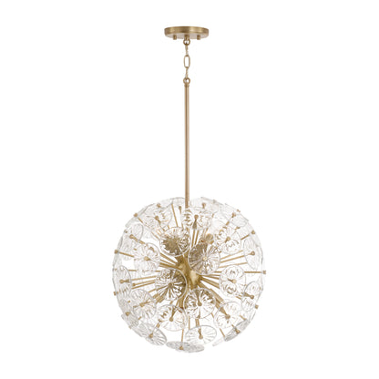 Capital Emelie Pendant in Matte Brass
