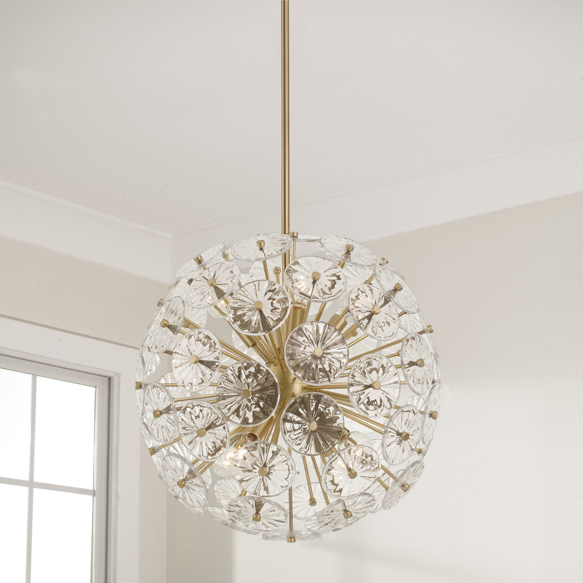 Capital Emelie Pendant in Matte Brass