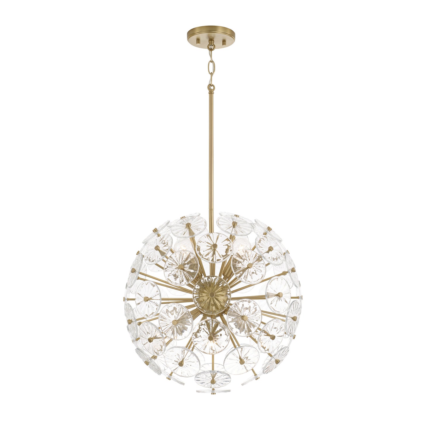 Capital Emelie Pendant in Matte Brass